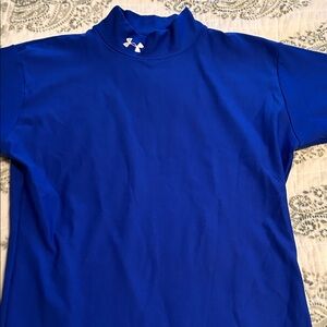 Under Armour Royal Blue Cold Gear Mock Neck Shirt